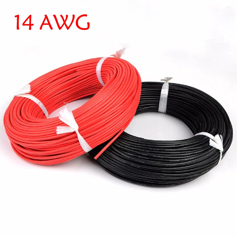 Silicone Electrical Wire Connect Cable Silicone Gel 14awg 5meter
