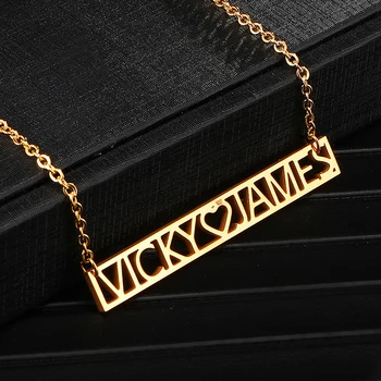 

Handmade Jewelry Any Letter Personalized Name Necklaces Women Girl Gold Rose Choker Custom Necklace Engraved Bridesmaid Gift