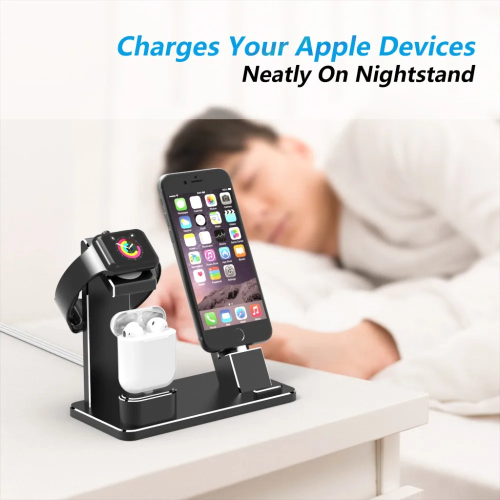 Charging Dock Stand Holder Station for Headphone AirPods IPad Apple Watch i Watch Series 1 2 3 iPhone 10 X 8 7 6 6S Plus