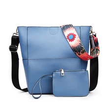 Mode Frauen Tasche Leder Zwei Set Geldbeutel und Handtaschen Berühmte marken Designer Handtasche Eimer Tasche Weibliche Schultertasche sac ein wichtigsten