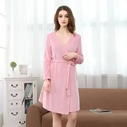 NewBang бренд женский халат с длинным v-образным вырезом водопоглощение ночная рубашка тонкий мягкий Hotel банный халат Женская домашняя одежда