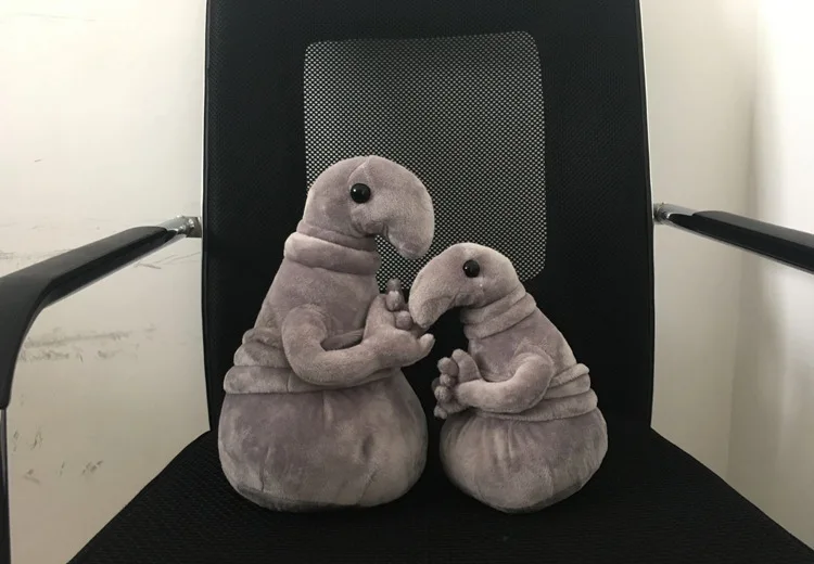 New Waiting Plush Toy Zhdun Meme Tubby Gray Blob Snorp Doll Toys Pochekun Homunculus Loxodontus Zjhdun |