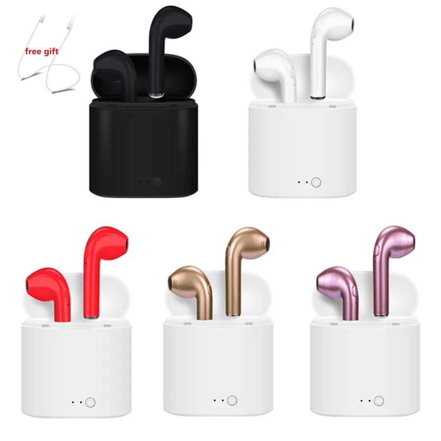 

Hot I7 I7s Tws Mini Wireless Bluetooth Earphone In-ear Stereo Earbud Headset With Charge Box Mic for Xiaomi All Smart Phone i10