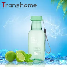 

Transhome Portable Sport Bottles 350ml BPA Free Creative Unbreakable Transparent Fashion Leak-proof Bottle for Water