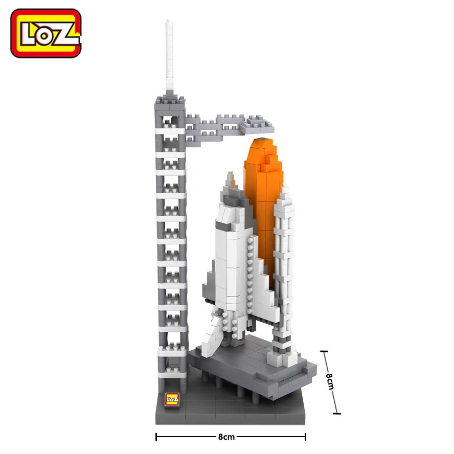 LOZ Space Shuttle mini diamond Building Blocks toys Famous Architecture