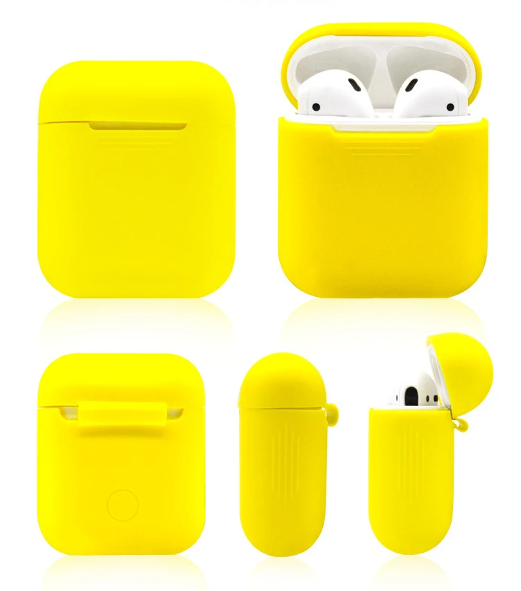 Применение AirPods силиконовый чехол для телефона Apple Беспроводной Bluetooth гарнитура