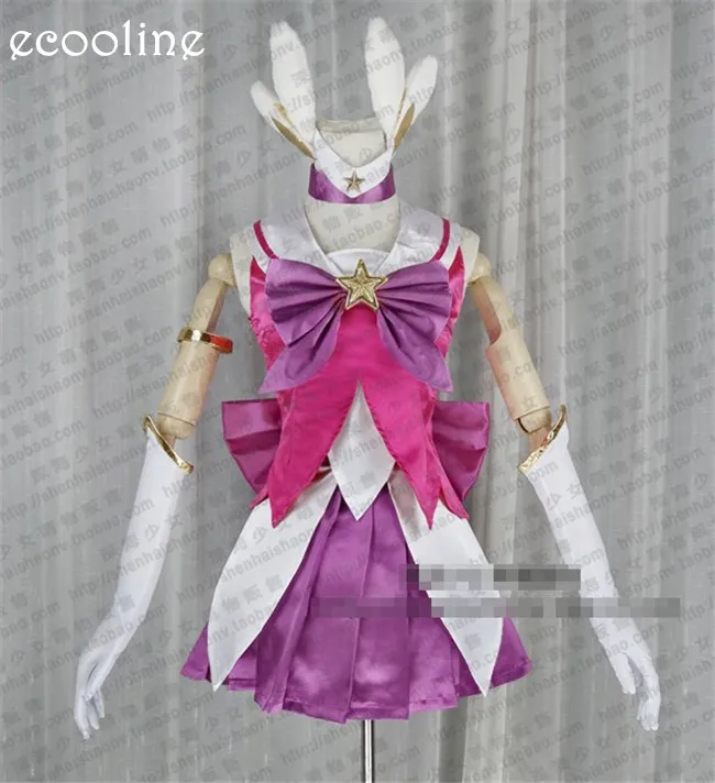 Game Anime LOL Lux New Skin Party Lolita Dress Skirt Customized Uniforms Suit Cosplay Costume Hallowams Clothing | Тематическая