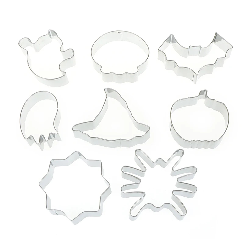 

Stainless Steel Various Cooking Tools DIY Cookie Cutter Cut Biscuit Mold Bat/Ghost/Pumpkin Metal Cutters Mould for Halloween