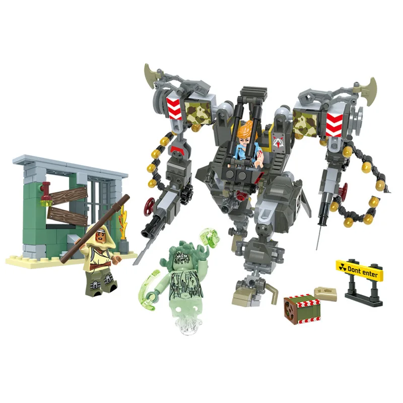 

2018 New Military SWAT Police WW2 Biochemical War Battlegear Building Blocks Army Soldier Figures Toys Compatible With Lego