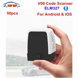 V08 мини-автомобиль OBD2 Bluetooth 4,0 Запуск Авто диагностический сканер неисправностей инструмент для чтения кода Obd2 сканер elm327 автомобиля