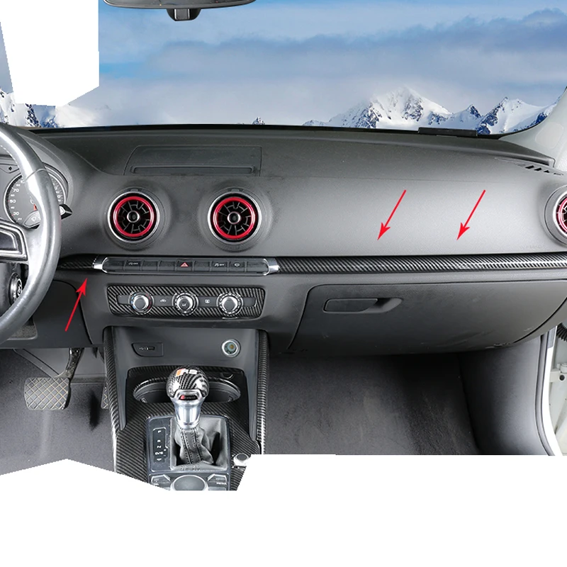 Car Accessories For Audi A3 8V S3 2014 2017 ABS Carbon Fibre Control