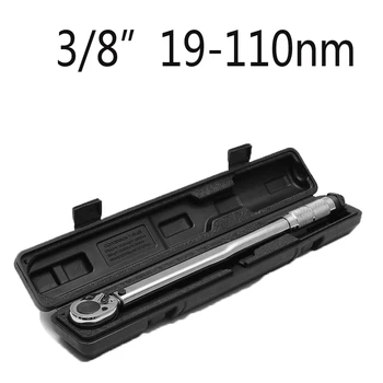 

Torque Wrench Bike 3/8 Square Drive 5-210N.M Two-Way Precise Ratchet Wrench Repair Spanner Key Hand Tools