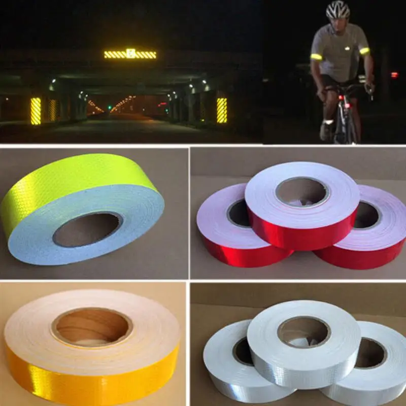 JX-LCLYL 5CM*3M Reflective Safety Warning Conspicuity Tape Film Sticker