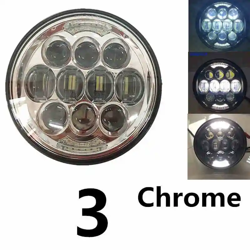 5 3/" светодиодные фары мотоцикла для светодиодных фар DRL angel eye led 5,75" для sportster 883 - Цвет: as picture