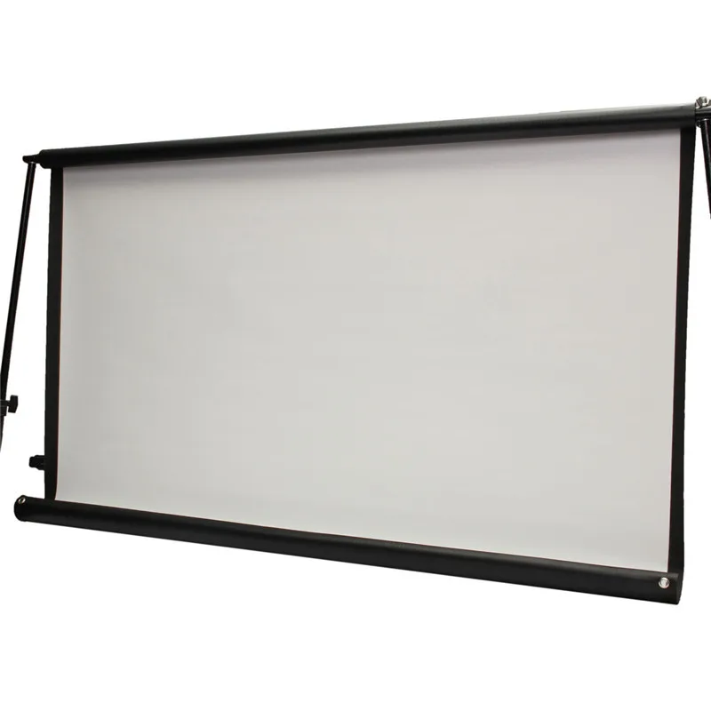  Free Shipping 16:9 100inch Projector HD Screen Portable Folded Front Projection Screen Fabric With Eyelets Without Frame 