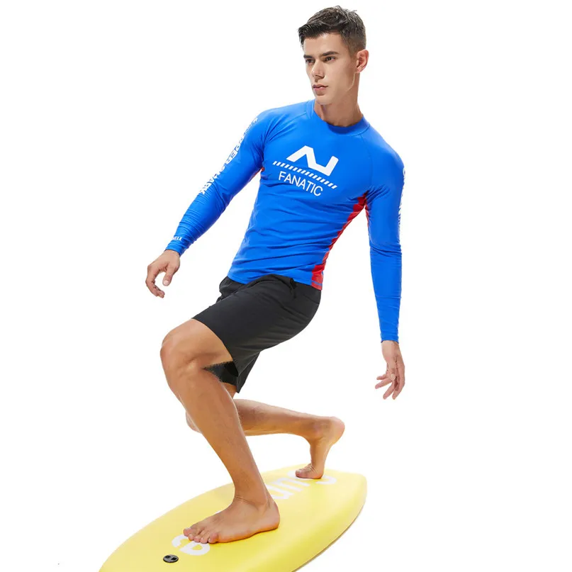 Swim Surfing Top Rash Guards Men Sport Bodybuilding Jacket Fashion Sea Surfing Suit Quick Dry Tights Top Blouse #2N27 (24)