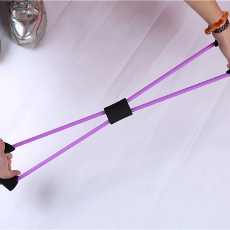Resistance Training Bands Tube Workout Exercise Yoga 8 Type Body Building Tool Fitness Equipment Resistance Training Bands Tube Workout Exercise Yoga 8 Type Body Building Tool Fitness Equipment