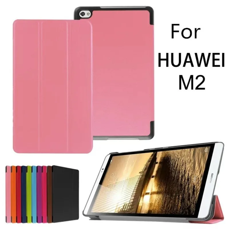 For Huawei MediaPad M2 801W  803L Cases Tri-Folded Stand PU Leather Full Body Protective Shell Book Style Tablet Cases Covers (39)