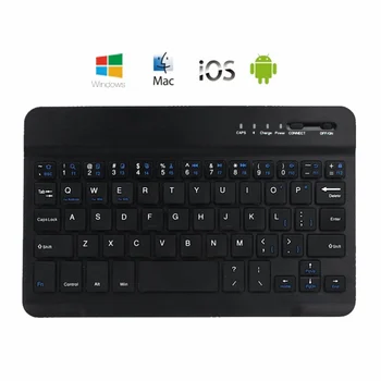 

Ultra Slim Aluminum Bluetooth Keyboard For IOS Android Windows PC Working Time 40 hours 59 keys High Quality