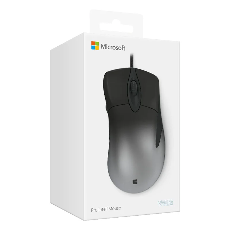 Pro IntelliMouse BK Оригинальная мышь microsoft Pro Intelli с PixArt PAW3389 16000 dpi игровая мышь для ПК мышь геймер overwatch Starcraft PUBG - Цвет: Pro IntelliMouse BK