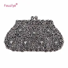 Роскошные клатчи Fawziya Sun Flower со стразами и кристаллами