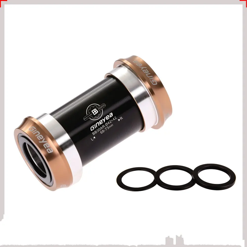 Gineyea Bb30ar/bb30as Cnc Bearing Bottom Bracket 42mm Od Alloy Cups