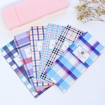 

(5 pieces/lot) Colorful Plaid Envelope Greeting Card Letter Paper Envelope Gift Packaging