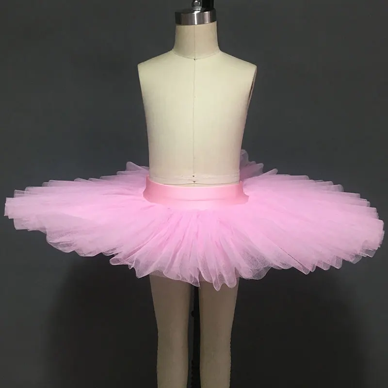 5 layer stiff tulle half ballet tutu Child professional ballet tutus pancake practice rehearsal