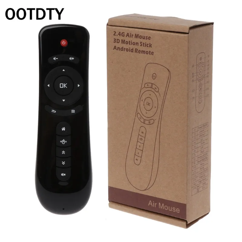 

2.4GHz Fly Air Mouse T2 Remote Control Wireless 3D Gyro Motion Stick PC Android