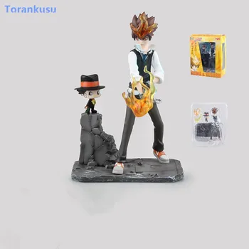 

HITMAN REBORN! Action Figure Katekyo Hitman Reborn Sawada Tsuna PVC Figure Toy 190mm Anime HITMAN REBORN Model Doll Kids Gift
