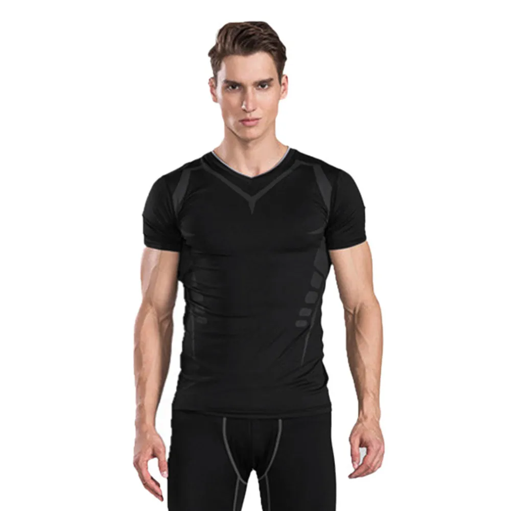 

2019 Shirt Homme Running Men Designer T-Shirts Running Slim Fit Tops Tees Sport Men 's Fitness Gym Shirt Sport T Shirt Men