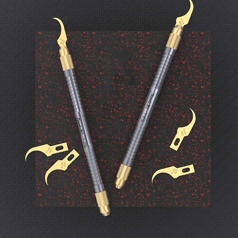 

Qianli NAND CPU IC Glue Remover Blade Edge Glue Scraper Ultra Thin Knife Motherboard BGA Chip Glue Cleaning Scraping Pry Knife