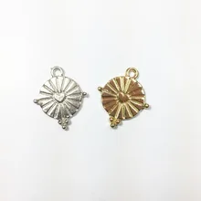 Eruifa 20 шт Горячая 15 мм красивая монета цинковый сплав DIY Подвески Ювелирные изделия ручной работы DIY 2 цвета