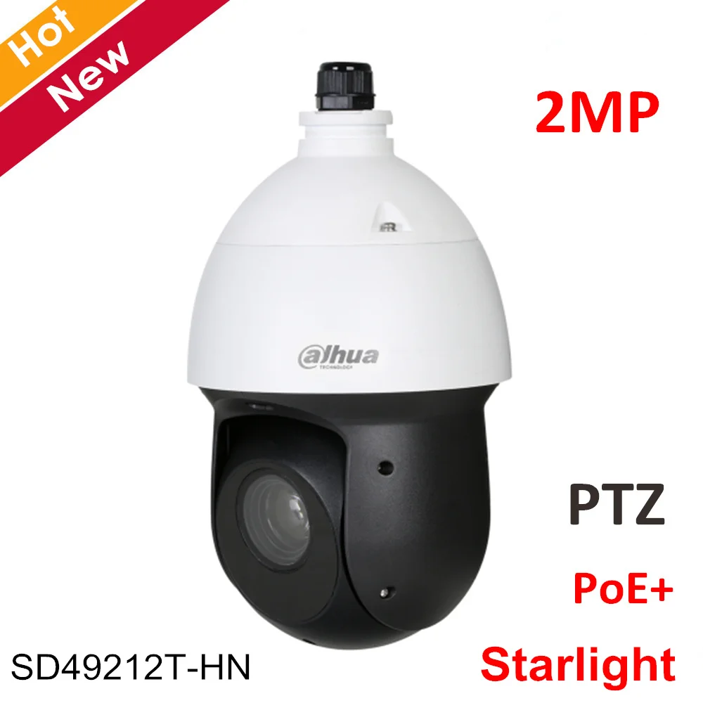 

Dahua 2MP PTZ Camera SD49212T-HN 2MP 12x Starlight IR PTZ Network Camera 1/2.8 STARVIS CMOS IR Distance 100m Support PoE+