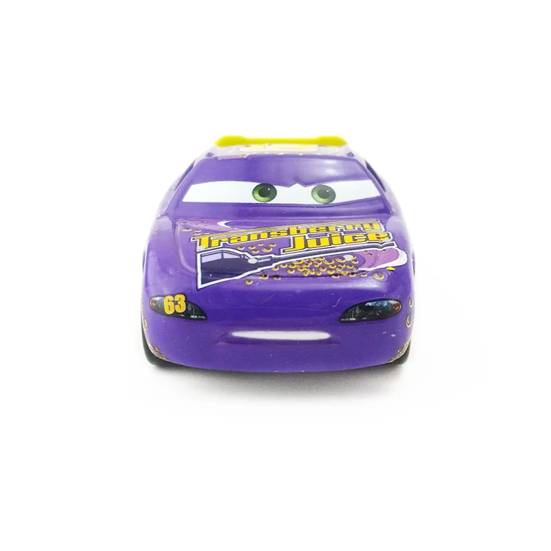 Disney Pixar Cars No.63 трансберри сок Металл литье под давлением игрушечный автомобиль 1:55
