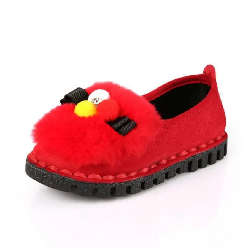 Зимние кроссовки для детей; домашняя обувь; ботинки с героями мультфильмов; короткие ботинки для мальчиков и девочек; зимняя теплая обувь; Размеры 26-36 - Цвет: red