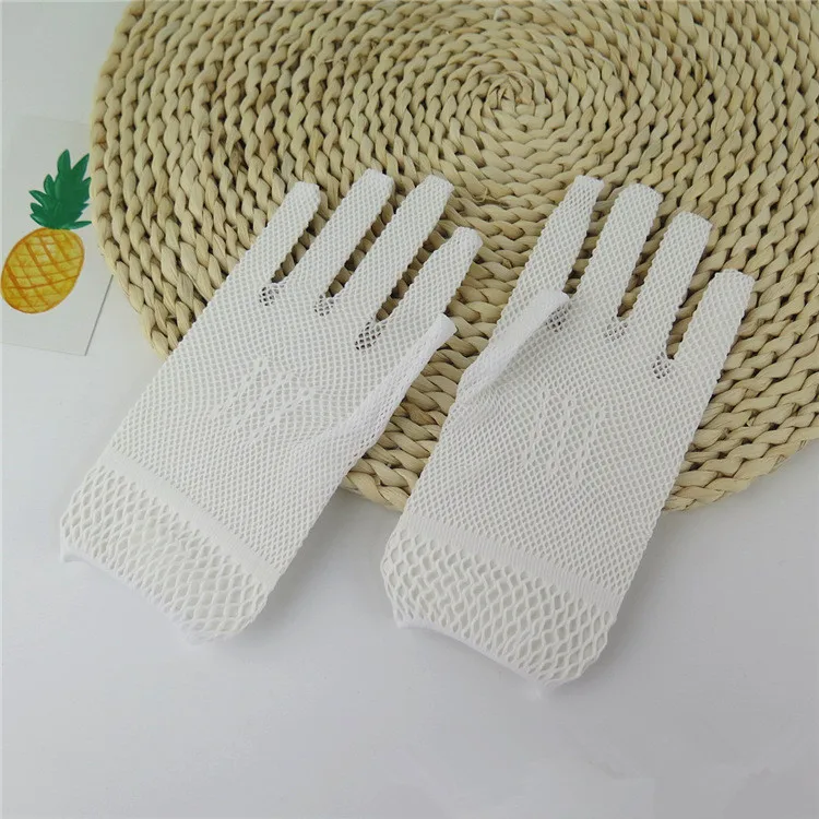 Beautiful White Ivory Black Wedding Gloves