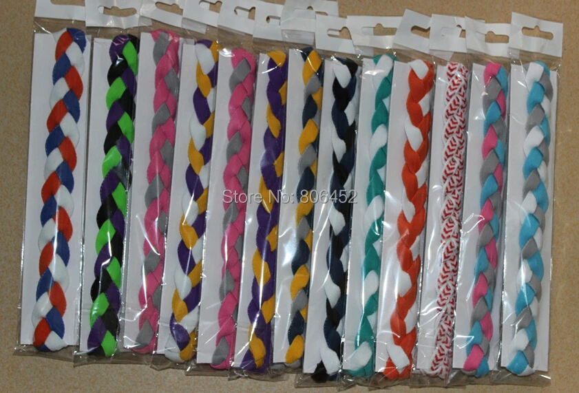 2016 new arrival sports yoga headband Black Red White Braided Headband Hair Bands Non Slip Sports Mixed