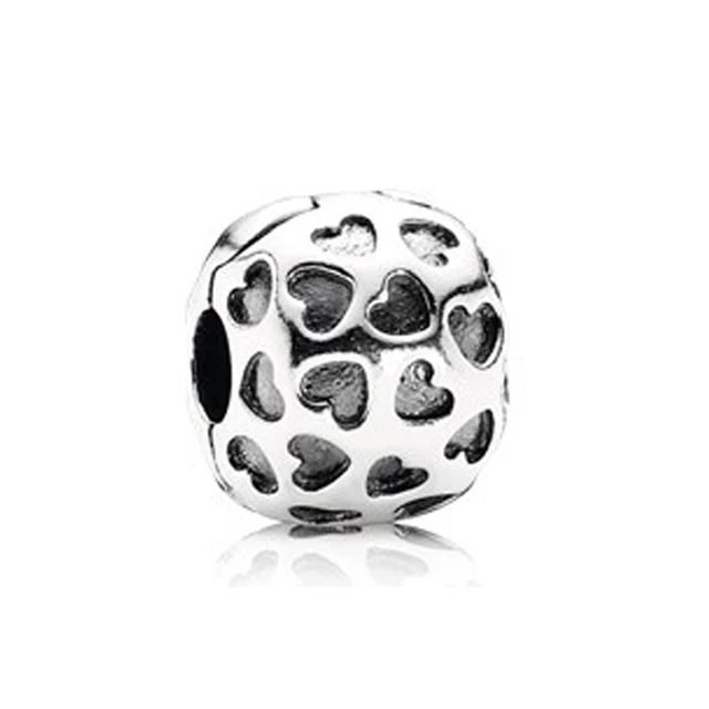 

SIENTO 100% 925 Sterling Silver Simple Gorgeous Trend Love 791037 Heart-shaped Clip Original Jewelry Wedding Holiday Gift