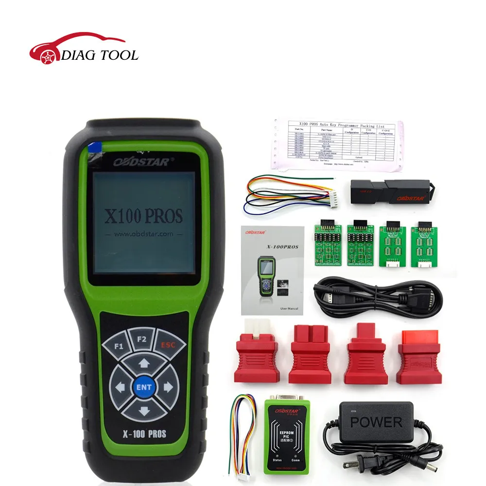 Hot!!!OBDSTAR X100 PROS C+D+E model Key Programmer with EEprom Adapter+IMMOBILISER+Odometer Adjustment Replace X-100 Pro