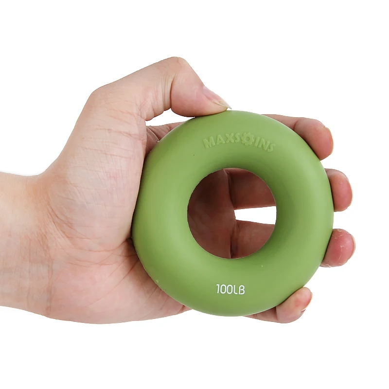 Портативный ручной захват захватывающее кольцо кистевой эспандер рука палец силовой тренажер реабилитация Pow тренажер для рук Мяч Тренажерный зал инструменты - Цвет: Зеленый