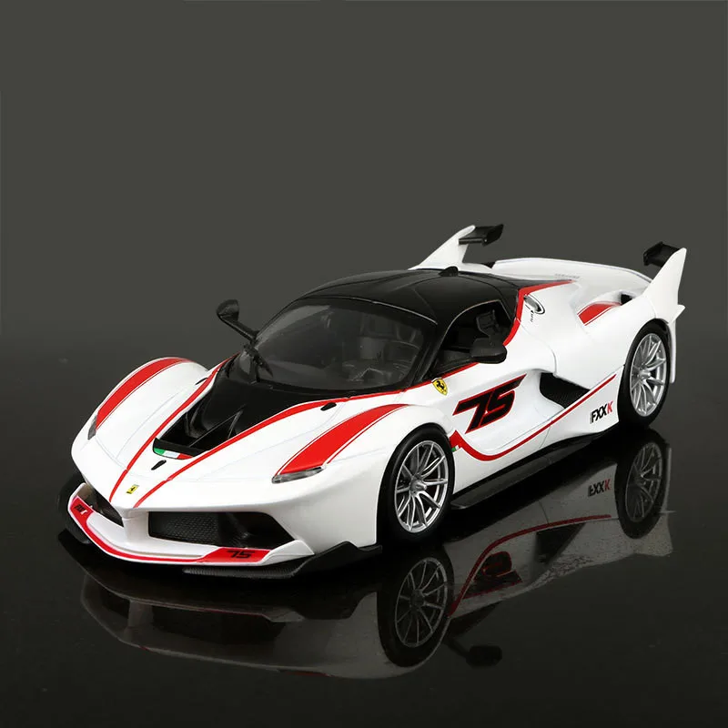 

1:24 Simulation alloy super toy car model 24 styles For Ferrari with Steering wheel control front wheel steering toy car for kid