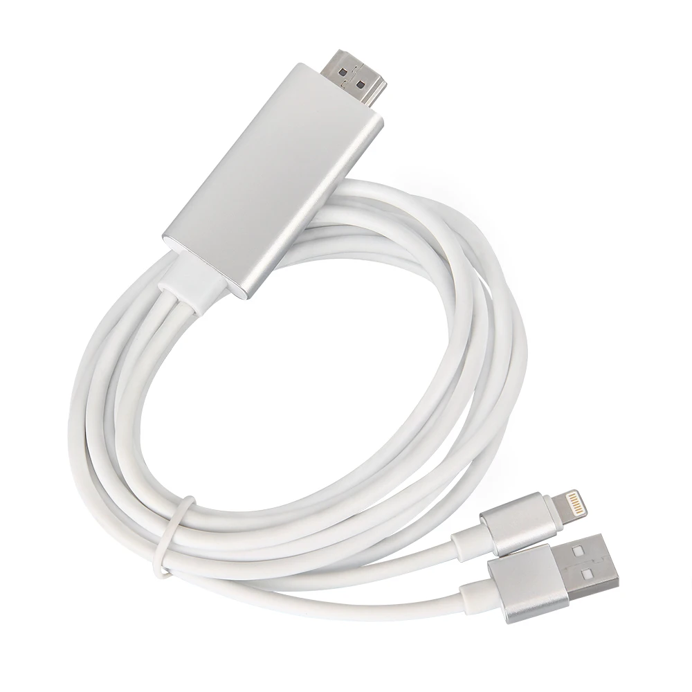 

HDMI Cable for Lightning To HDMI Cable HDTV TV AV Adapter USB Cable 1080P