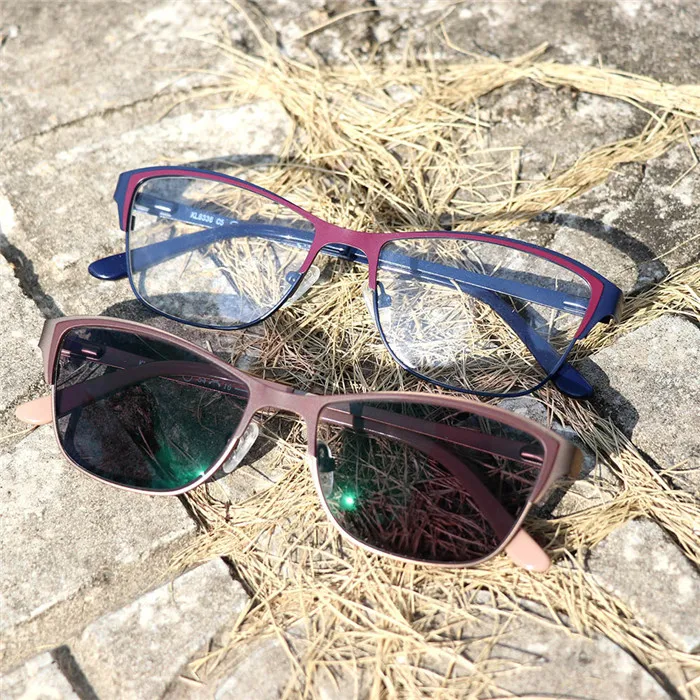 Фотохромные женские очки для чтения, оптические очки для близорукости, дальнозоркости, на заказ, прочность+ Rx-Rx, металлическая оправа, UV400 Солнцезащитные очки