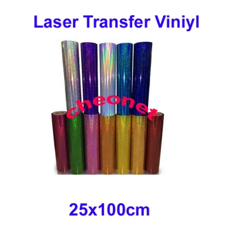 

Free shipping 1 sheet 10"x40"/25cmx100cm Laser PVC Heat Transfer Vinyl Heat Press T-shirt Iron On HTV Printing SALE!
