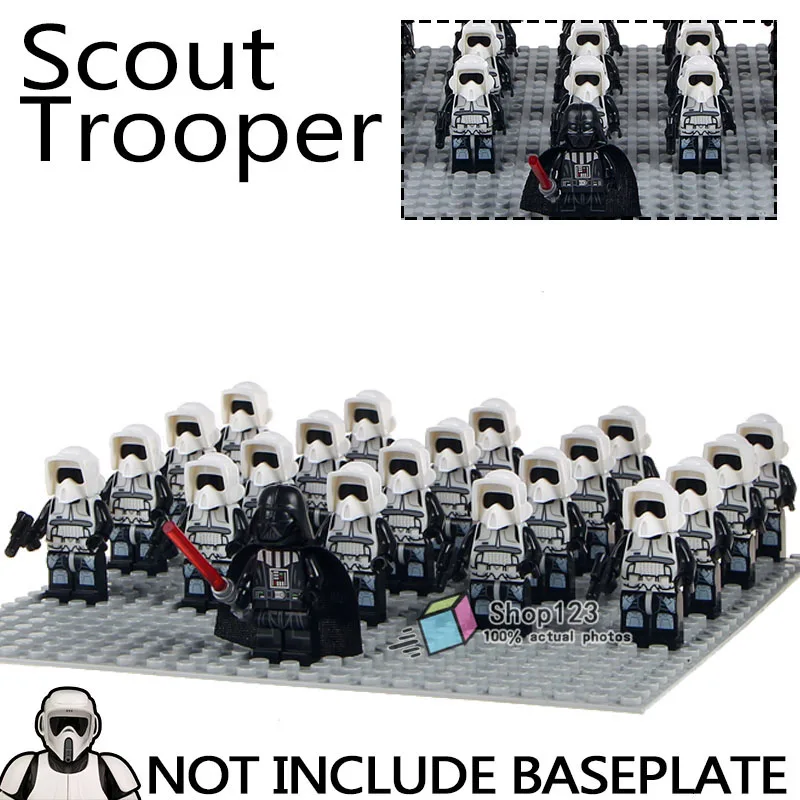 

WM1193 Building Blocks Bricks 21pcs/lot Legoings Star Wars Scout Troopers Stormtroopers Clonetrooper Gifts Toys for Children