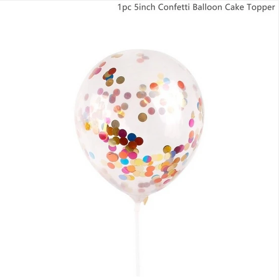 Фламинго Топпер для торта с днем рождения украшения для детей Фламинго Топпер для кекса инструмент для украшения торта с днем рождения украшение для вечеринки - Цвет: balloon topper 2