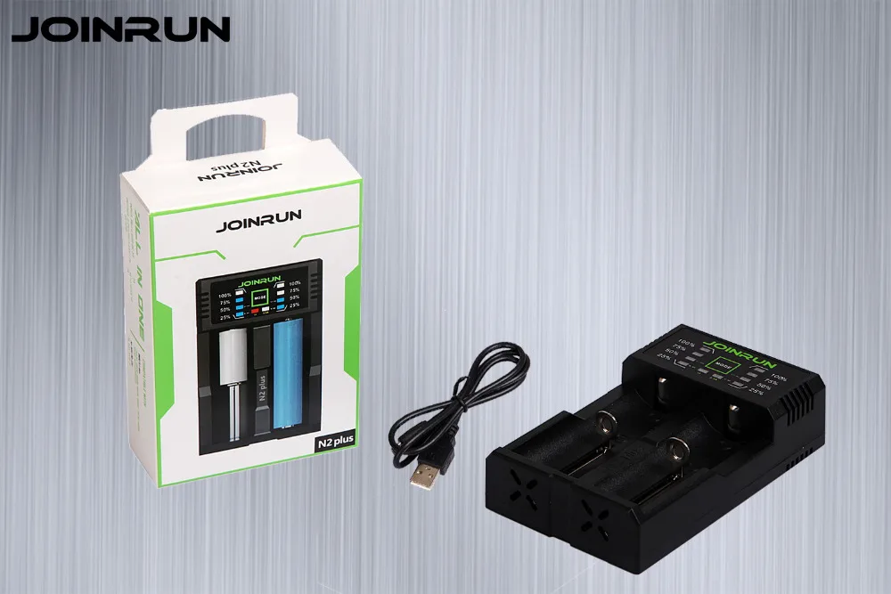 Оригинальное зарядное устройство Joinrun N2 Plus 18650 для 26650 16340 RCR123 14500 LiFePO4 Ni-MH Ni-Cd Li-Ion Rechareable battery