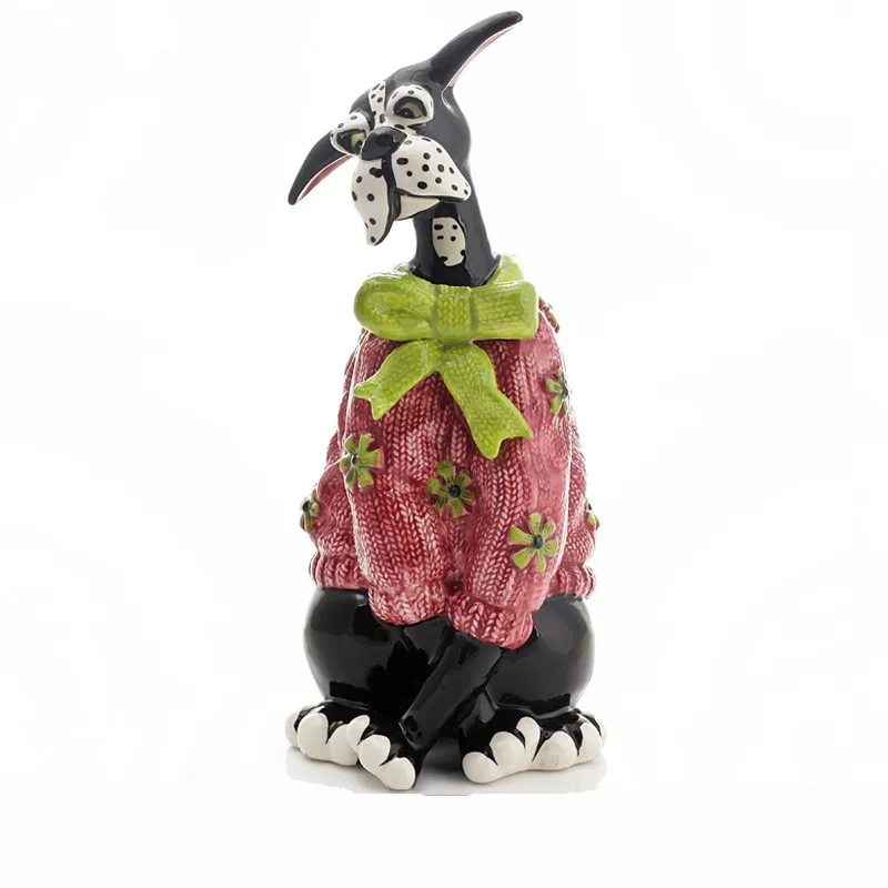 

Ceramic Dalmatian Dog Home Decor Crafts Room Decoration Ceramic Handicraft Ornament Porcelain Animal Figurine