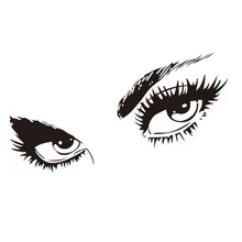 Audrey Hepburn Sexy Eyes Wall Stickers Living Room Decorations Diy Vinyl Adesivo De parede Girls Home Decals Mural Art